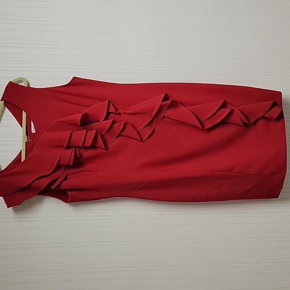 Calvin Klein Dresses & Skirts - Calvin Klein women's sleeveless red dress fully lined new with tags. sz 12